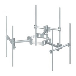 Monopole Triple T-Arm Kits for 6 Antennas