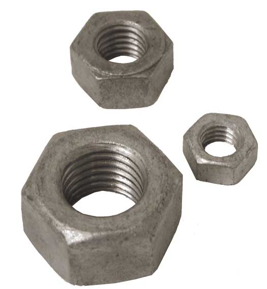 Gal Heavy Hex Nuts (3/8'' 2H Heavy)