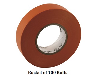3M 165 Color Code Tape Orange 3/4'' x 60', Bucket