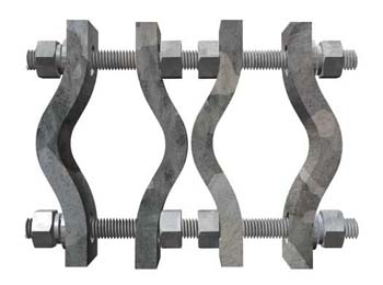 Pipe-Pipe Clamp Sets (1.5'' - 5'' P, 1/2'' Th, 18'' Rod)