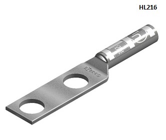 Two Hole Compression Lugs - Open (2 Solid 3/8'')