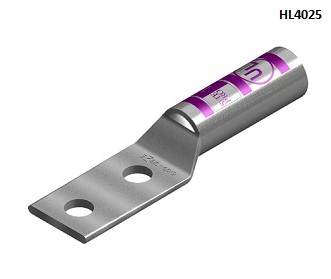 Two Hole Compression Lugs - Open (4/0 3/8'') Bucket