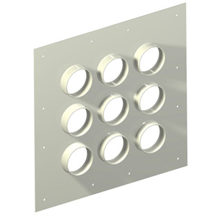 Aluminum Entry Panels (9 Port, 23'' x 23'')
