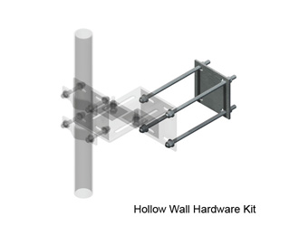Universal Adjustable Wall Mount Brackets (Hollow Wall Mount Kit)