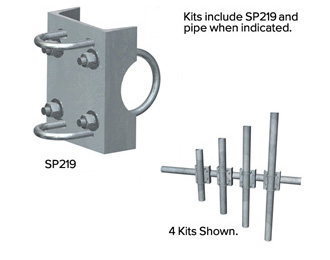Pipe Mount Kits with 2-7/8'' x 96'' Mounting Pipe