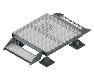Modular Steel Step Over 4' X 4' (Footpads - 1 Step)