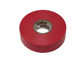 3M Color Code Electrical Tape 3/4'' x 66' Red