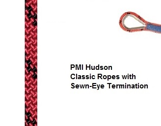 PMI Hudson Rope with Termination (7/16'' Red-Black 300')