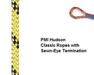 PMI Hudson Rope with Termination (7/16'' Yellow-Black 300')