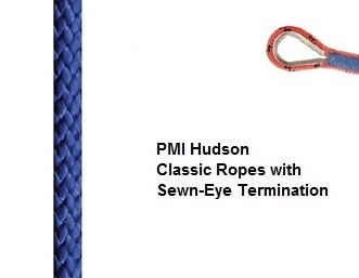 PMI Hudson Rope with Termination (1/2'' Solid Blue 300')