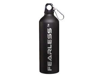 Fearless Design Water Bottle 24 oz Alum
