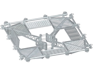 Fortress Quad-Platform Mount FW 9' - 0'' With Walkway