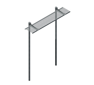 Two Post Grip-Strut Ice Bridge Kits No Trapeze (24''x 10', 13'-4'' Burial)
