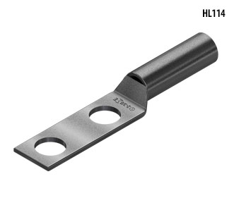 Two Hole Compression Lugs - Open (14-10 Str/12-10 Sol 1/4'')