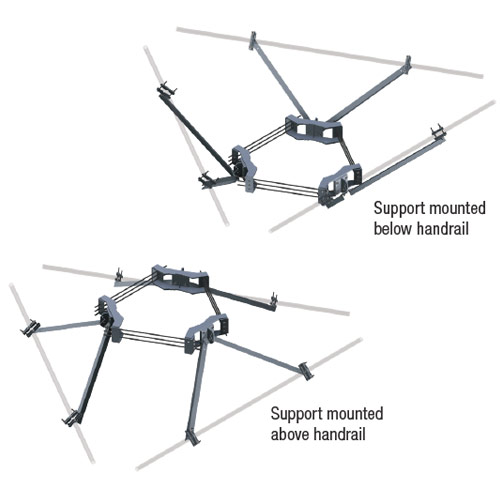 Handrail Reinforcement Kit for V-Style Monopole Reinforcement Kits (Angle)