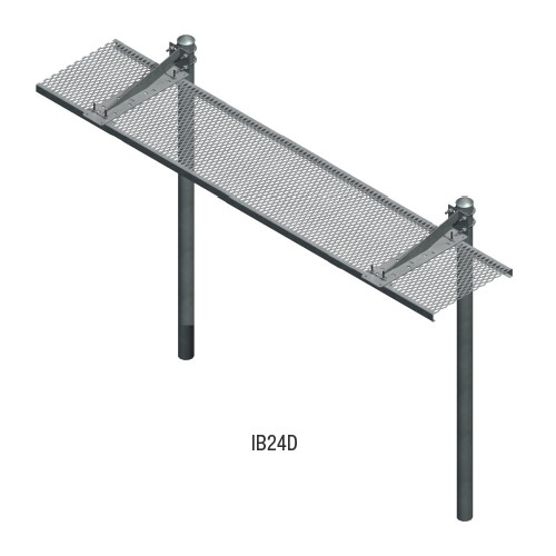 Two Post Grip-Strut Ice Bridge Kits With No Trapeze (24'' x 10', 13'-4'' Burial)