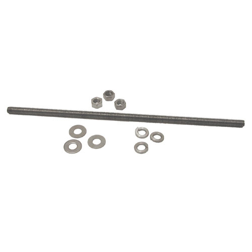 Galvanized Threaded Rod Kits 3/8'' x 6-1/2'' - 10 Rods, 30 each nuts, washers