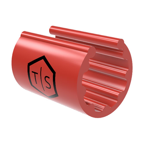 TEK Clip Cable Identification Clip (Red- 3/8'' Nominal Cable Size)