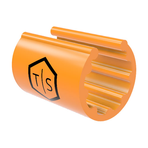 TEK Clip Cable Identification Clip (Orange- 3/8'' Nominal Cable Size)