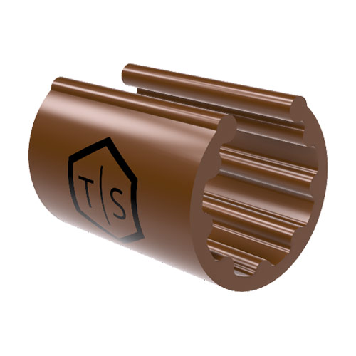 TEK Clip Cable Identification Clip (Brown- 3/8'' Nominal Cable Size)