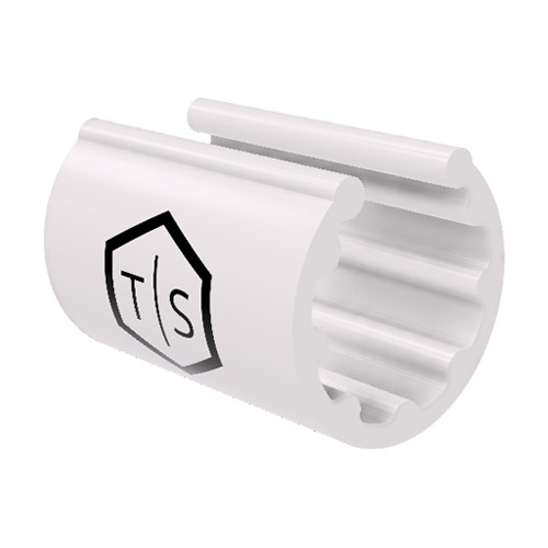 TEK Clip Cable Identification Clip (White- 3/8'' Nominal Cable Size)