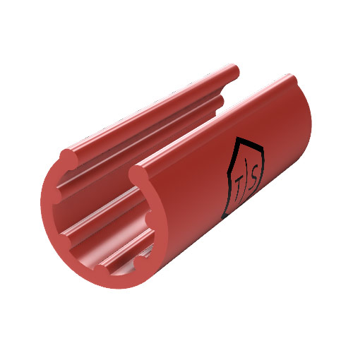 TEK Clip Cable Identification Clip (Red - 1/4'' Nominal Cable Size)