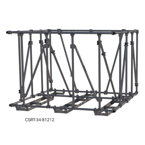 Multi-Sided CSRT Rooftop Mount (12’-6” Face Width, (8) 2-7/8” x 96” Mounting Pipes)